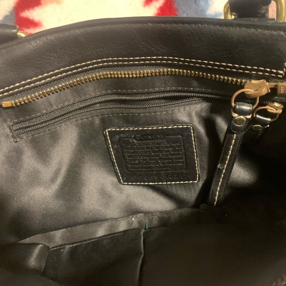 Black Coach Hampton Satchel Leather bag - Picture 4 of 5